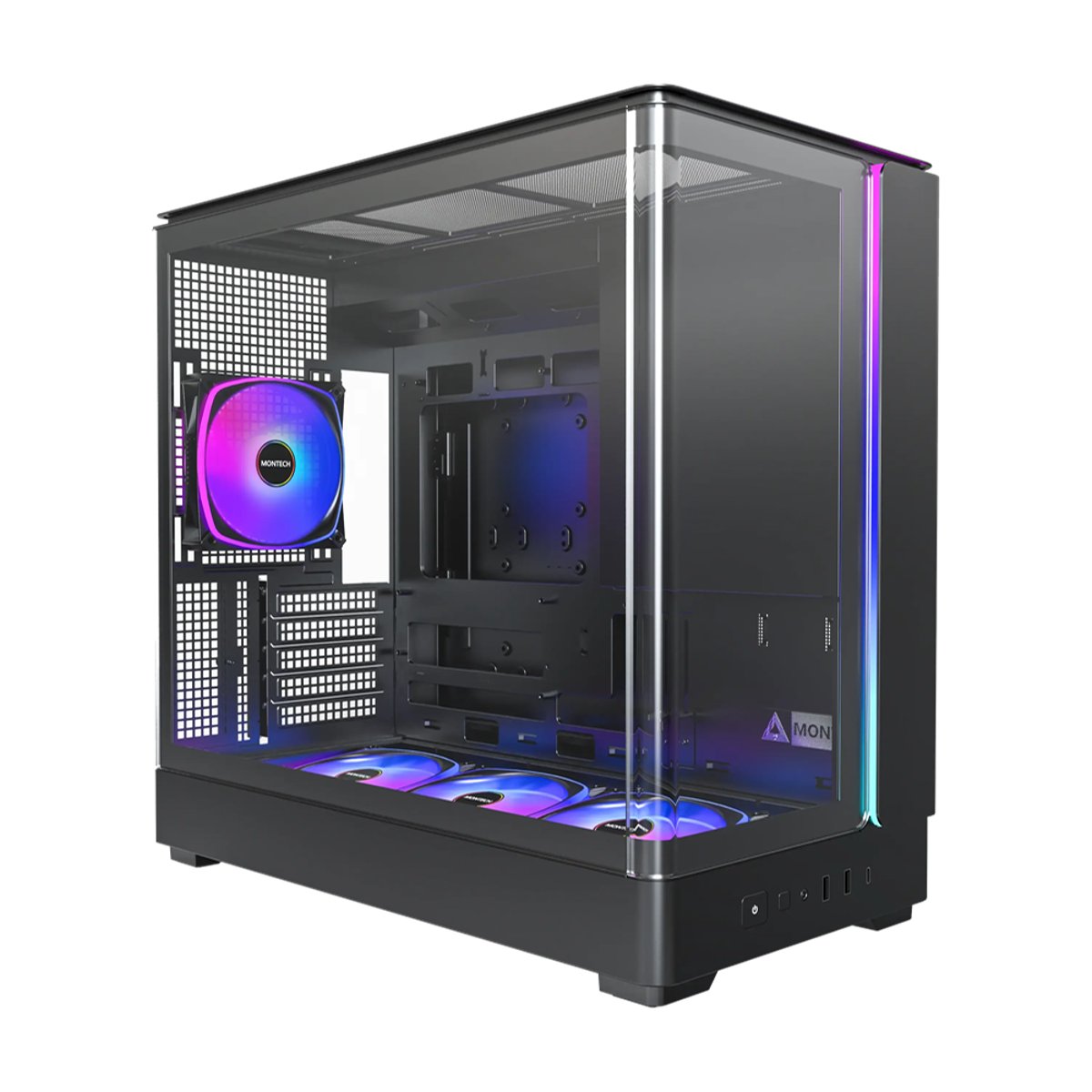 Montech KING 15 PRO 全景式 M-ATX機箱(黑色)