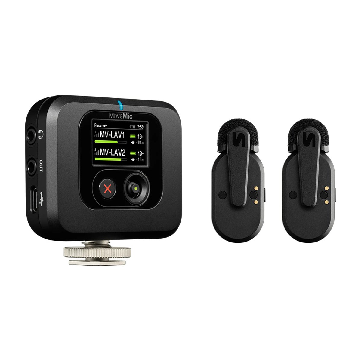 Shure MoveMic Two Camera Kit MV-TWO-KIT-Z6 領夾式麥克風(雙咪連接收)