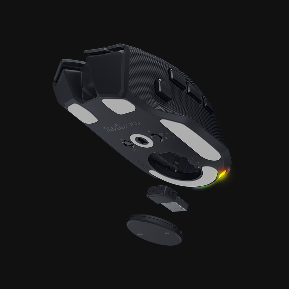 Razer Basilisk V4 Pro 8kHz 三模無線遊戲滑鼠(黑色)