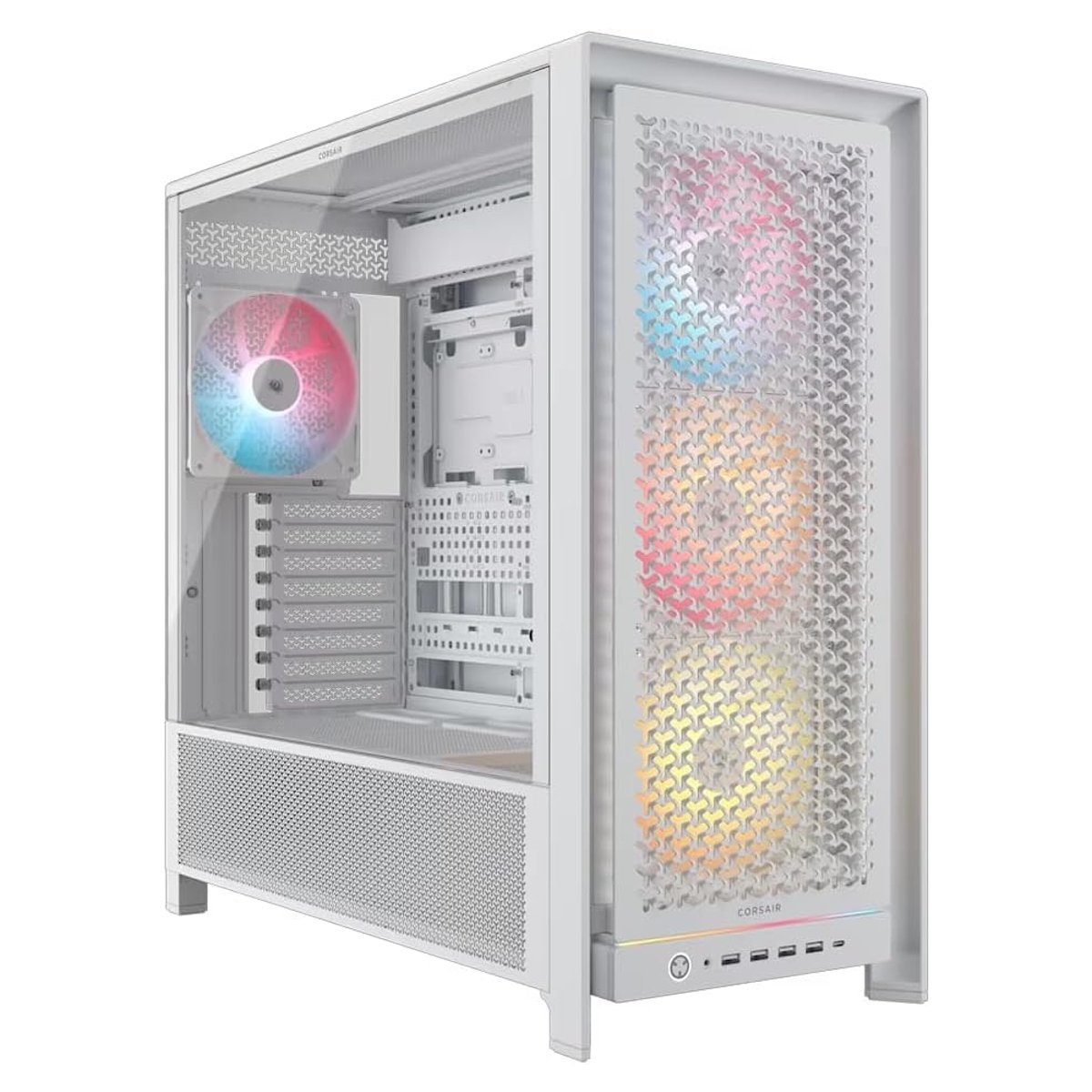 CORSAIR FRAME 5000D RS ARGB ATX中塔機箱 | 支援BTF背插(ARGB風扇-白色)