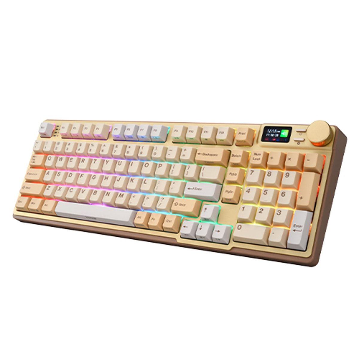 i-Rocks K85R RGB Hot-Swappable 無線機械鍵盤(奶茶軸-摩卡棕 Mocha Brown)