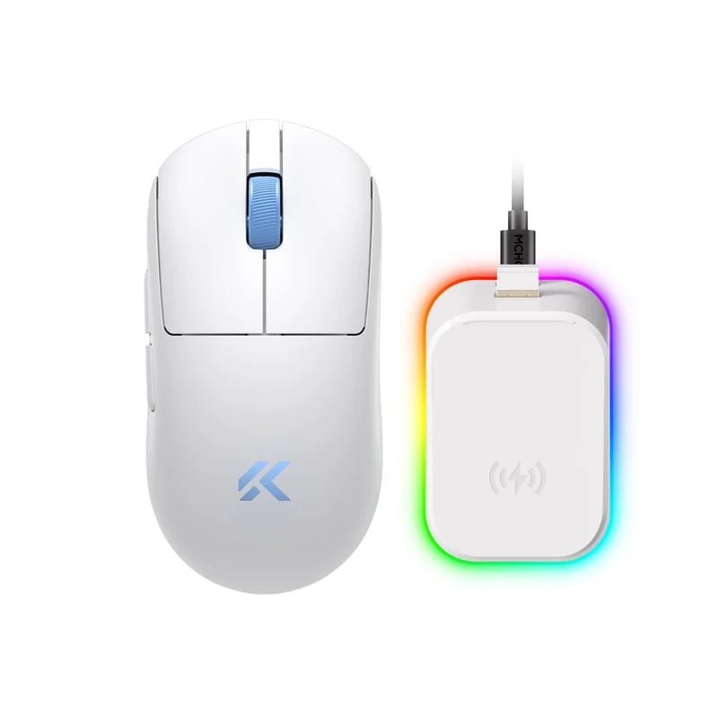 MCHOSE Official A7 V3 Ultra+ / White MCHOSE A7 V3 Series Lightweight Wireless Gaming Mouse