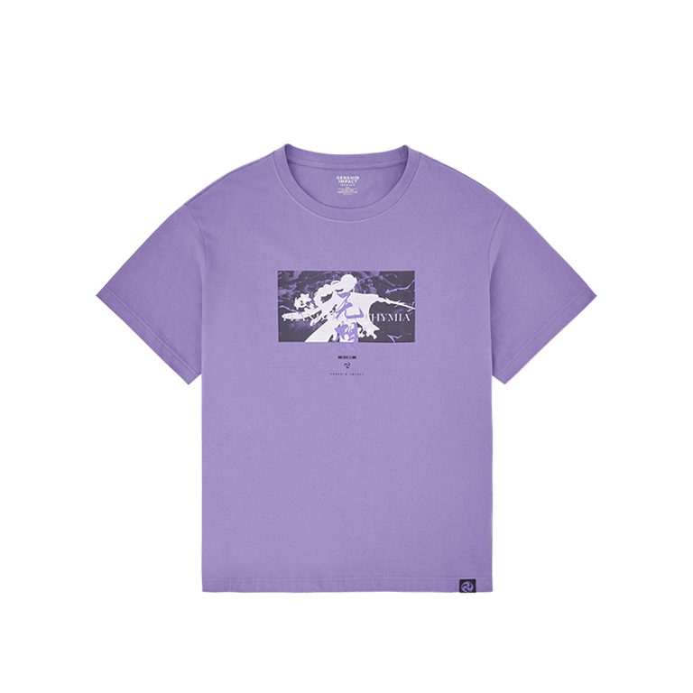 雷電將軍印象服飾系列T恤 剪影款 紫色 XL