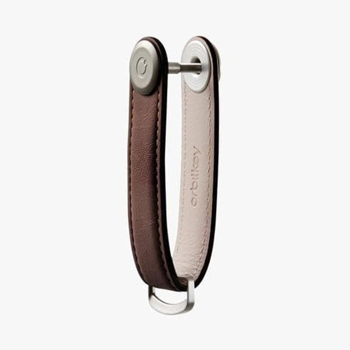 Orbitkey Leather Key Organiser 皮革鎖匙收納帶(銀扣-咖啡棕色)