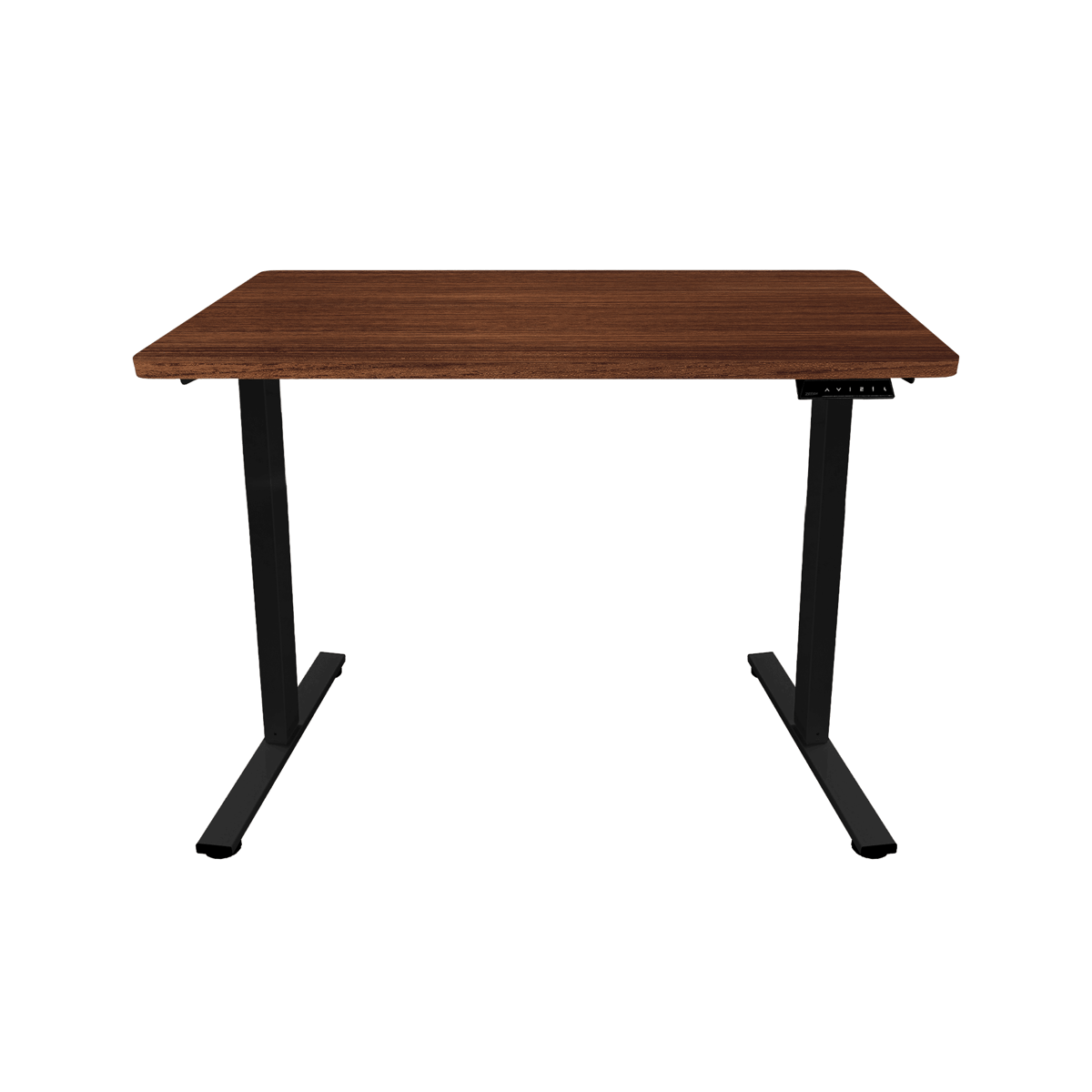 T84L Zenox Ergonomics Office Desk Essential 人體工學電腦枱 (升降版)(胡桃木色-黑色枱腳-120cm)