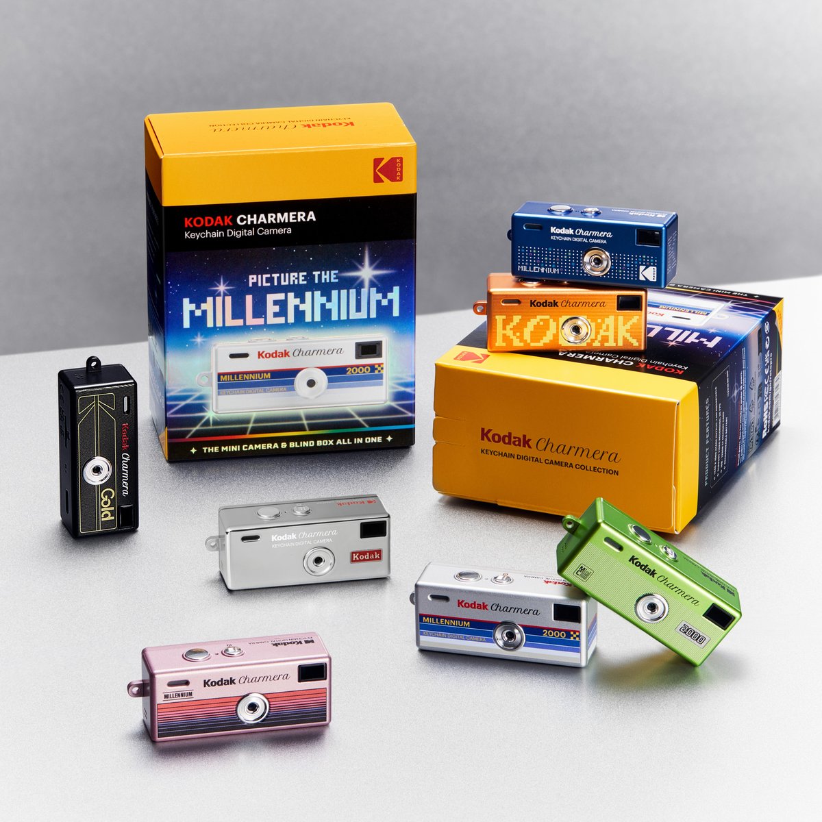 Kodak 柯達 Charmera 鑰匙圈數位相機盲盒 - MILLENNIUM(單盒)