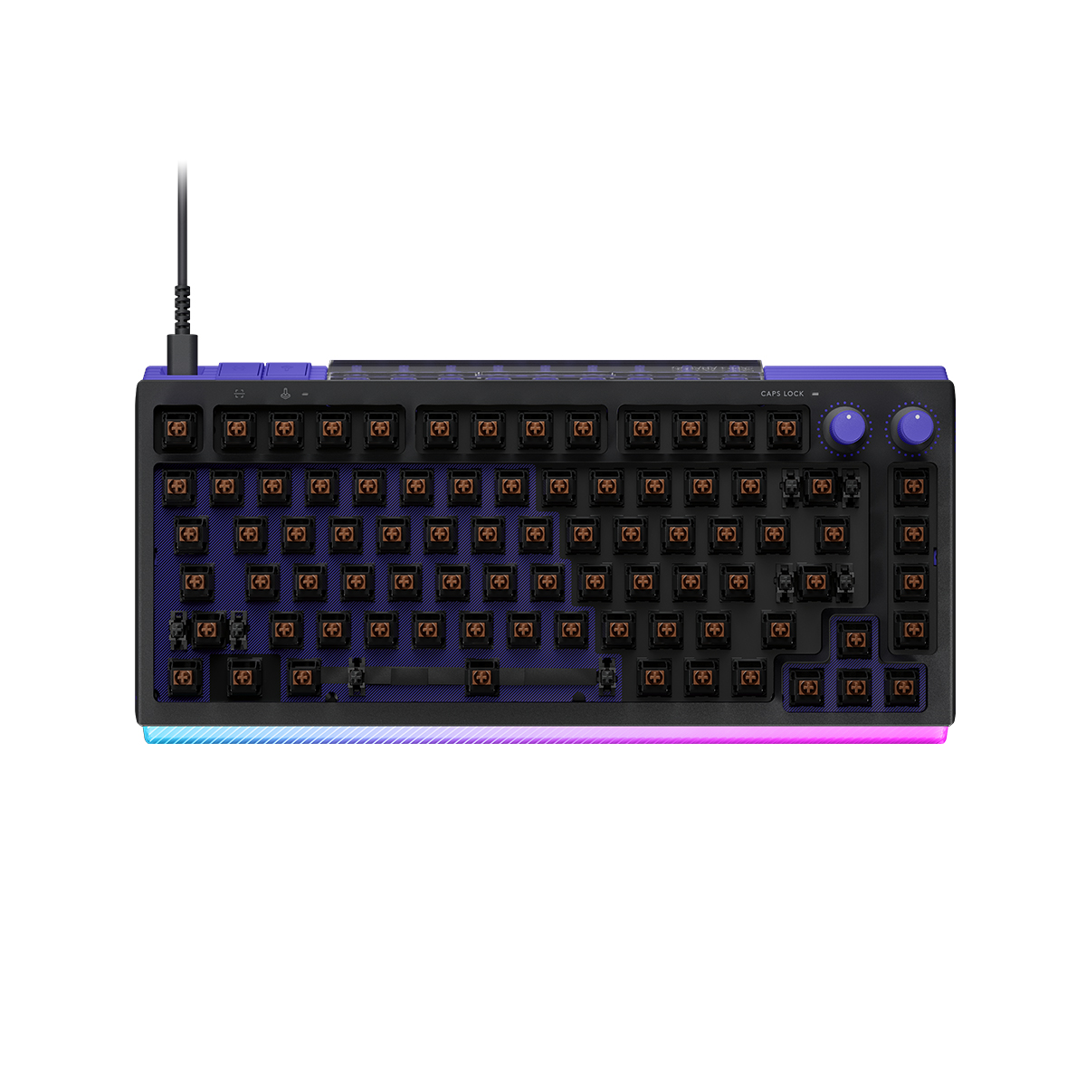 Logitech G512 X 75 類比機械雙軸有線電競鍵盤(75鍵-觸感軸-黑色)