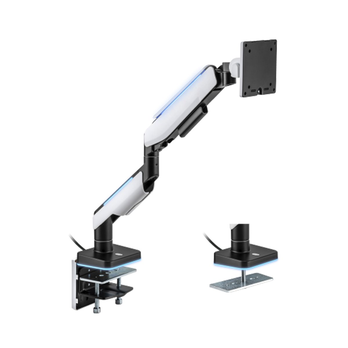 Brateck 北弧 2-20KG 重型顯示器支架(LDT61-C012L)(Matte Black & Whitish-Grey)