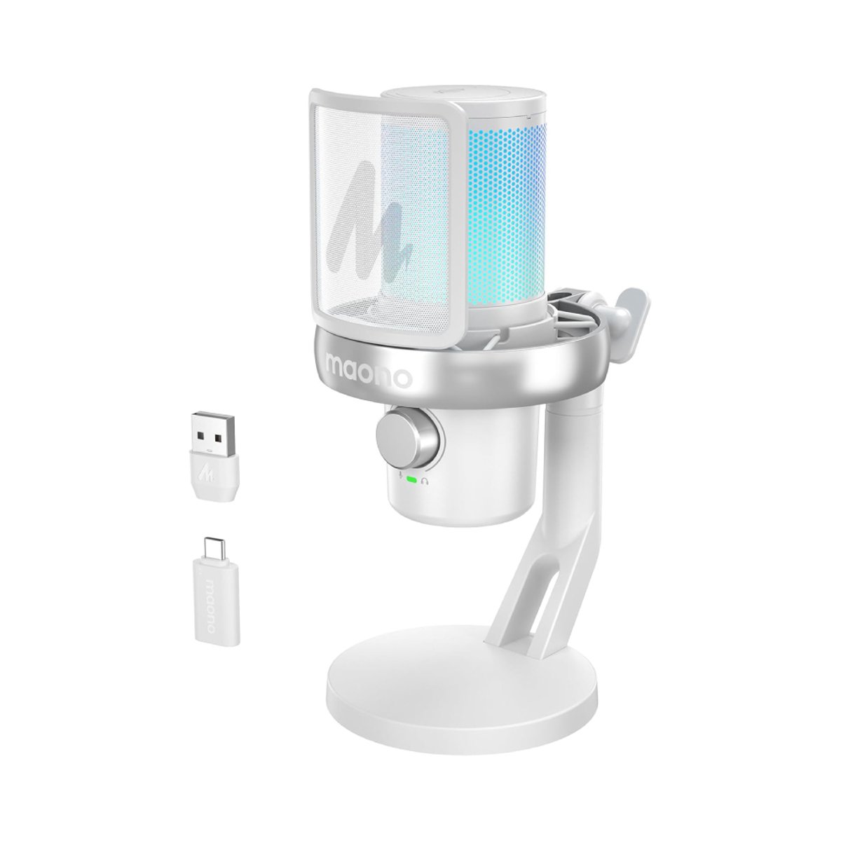 Maono DM40 Pro 降噪電容式無線麥克風(白色)