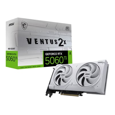 MSI GeForce RTX5060Ti 8G VENTUS 2X OC WHITE PLUS 8GB GDDR7 顯示卡(白色)