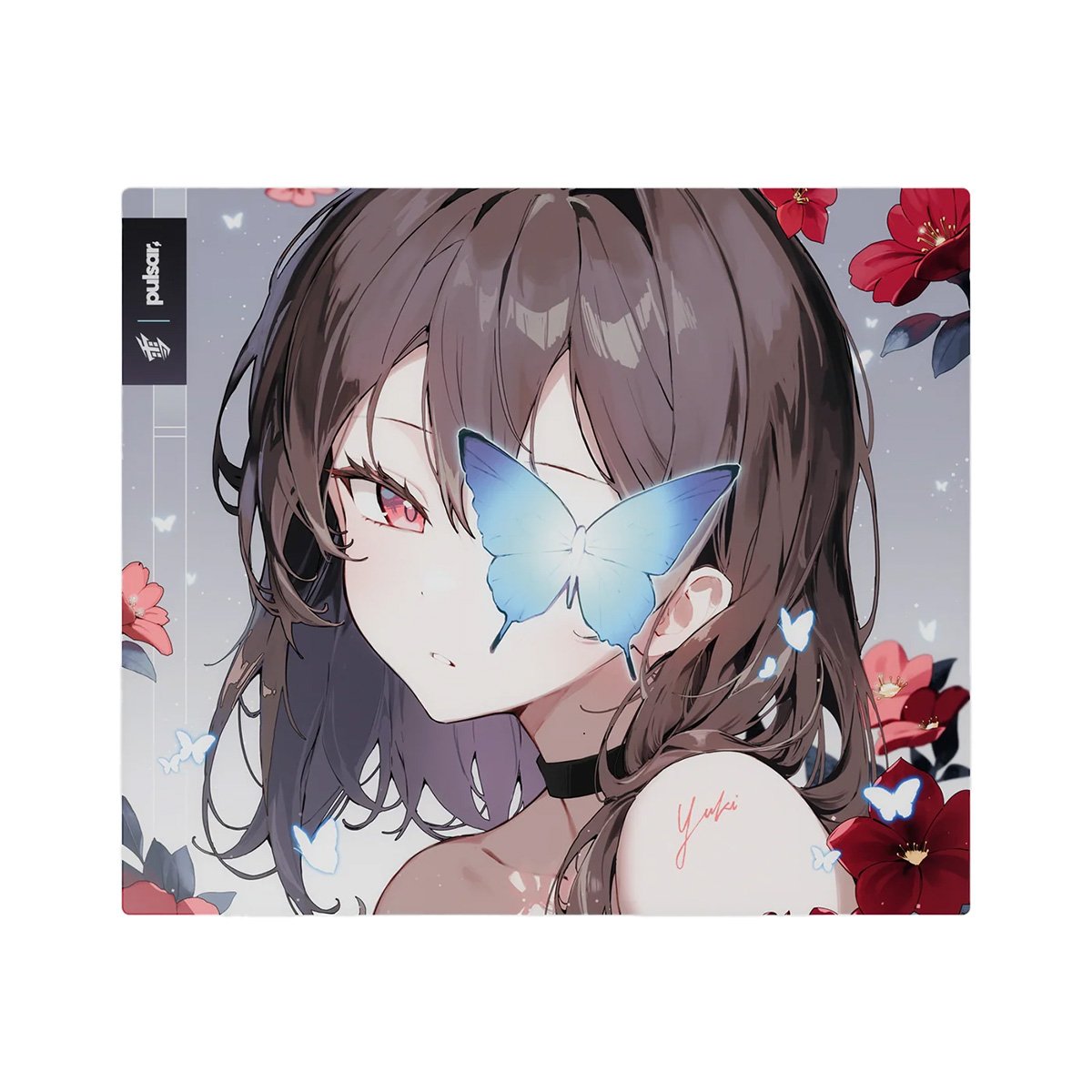 YukiAim ✕ Pulsar Superglide V3 玻璃遊戲滑鼠墊 (490x420mm)