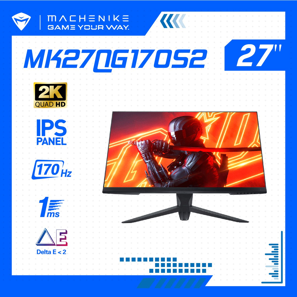Machenike MK27QG170S2 27吋 2K QHD 170Hz Nano IPS 顯示器