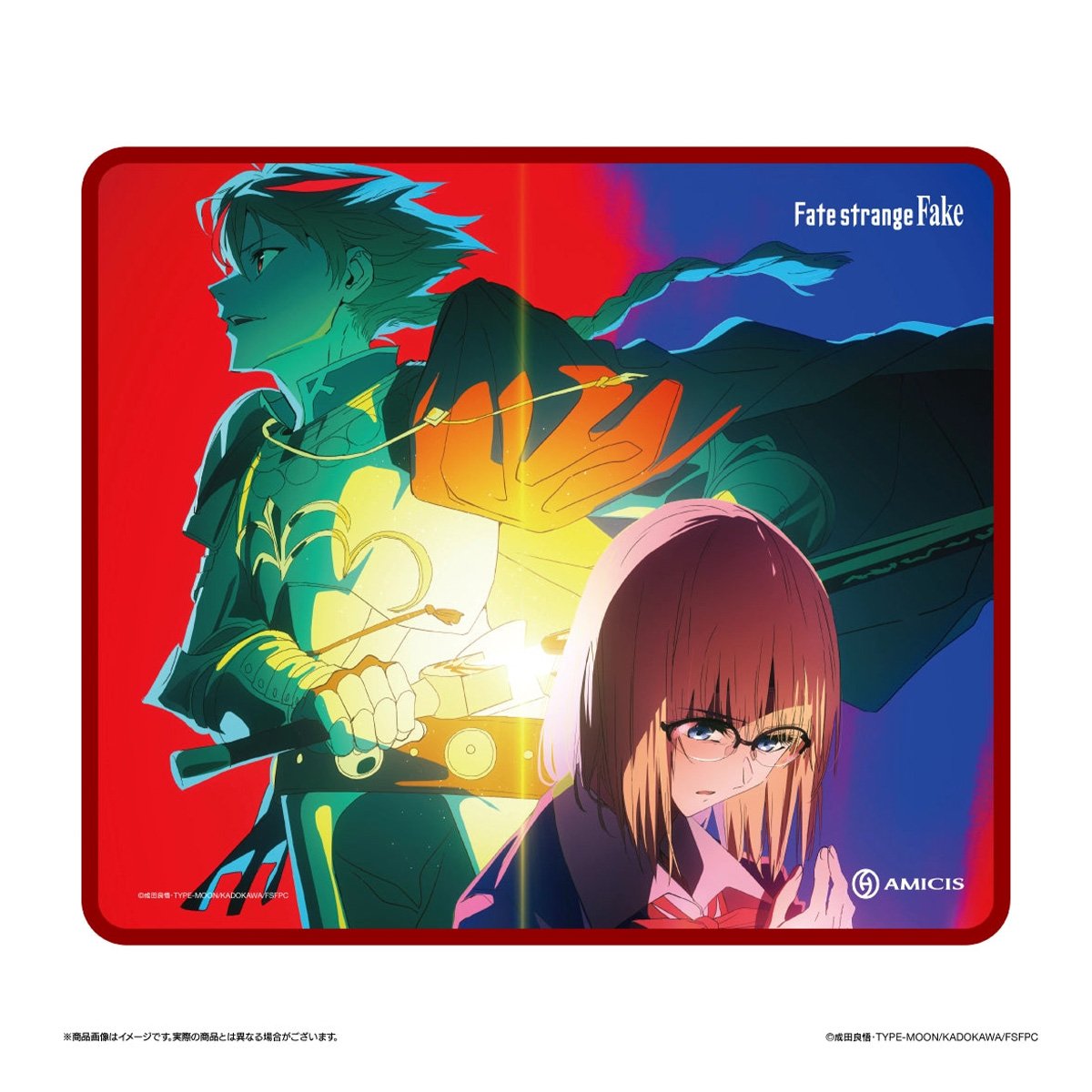 AMICIS ✕ 《Fate/strange Fake》聯名版 Jin 滑面控制型滑鼠墊(490x420mm)