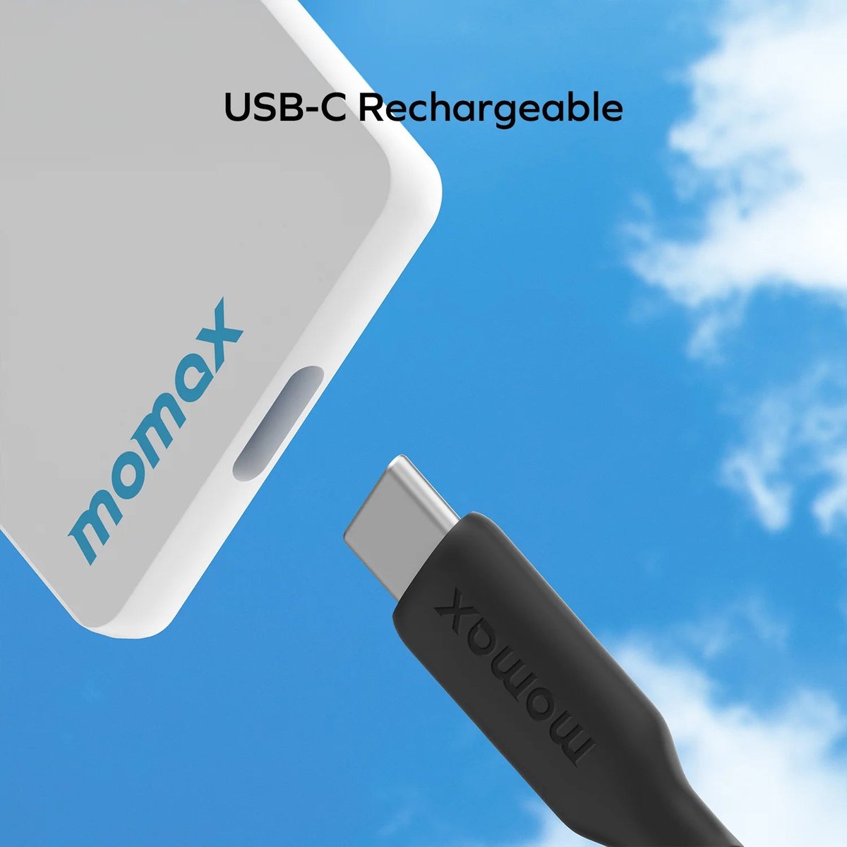 MOMAX PinCard² X Mini 可充電迷你全球定位器(BR22)(藍色)