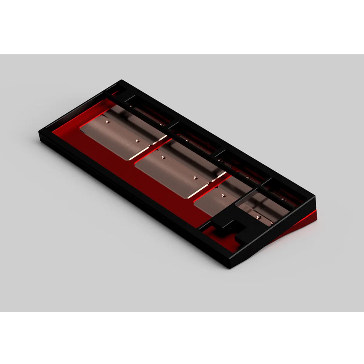 [外殼] Geonworks F1-8X V2 客製化鍵盤外殼(WK-陽極黑+紅)