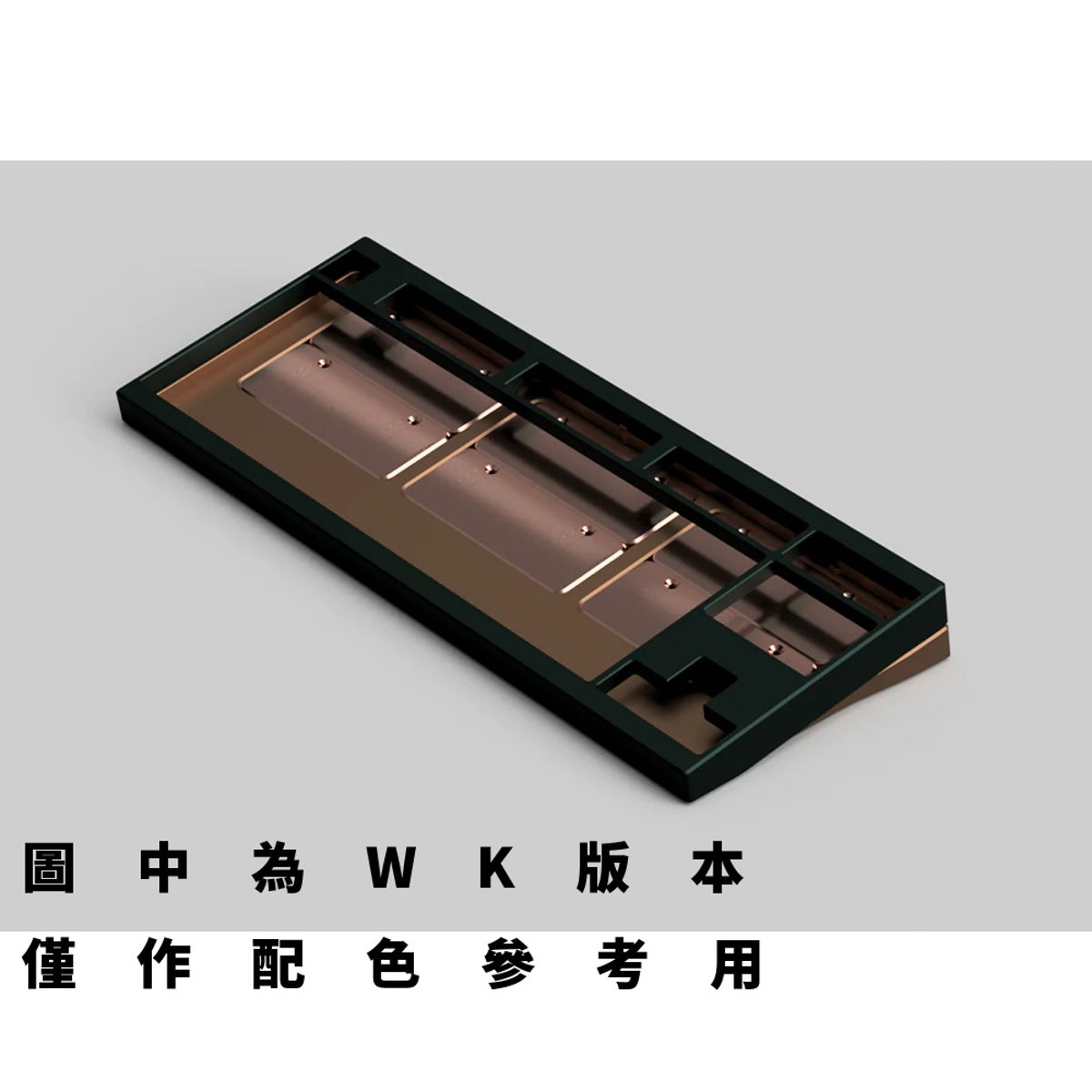 [外殼] Geonworks F1-8X V2 客製化鍵盤外殼(WKL-陽極綠+金)