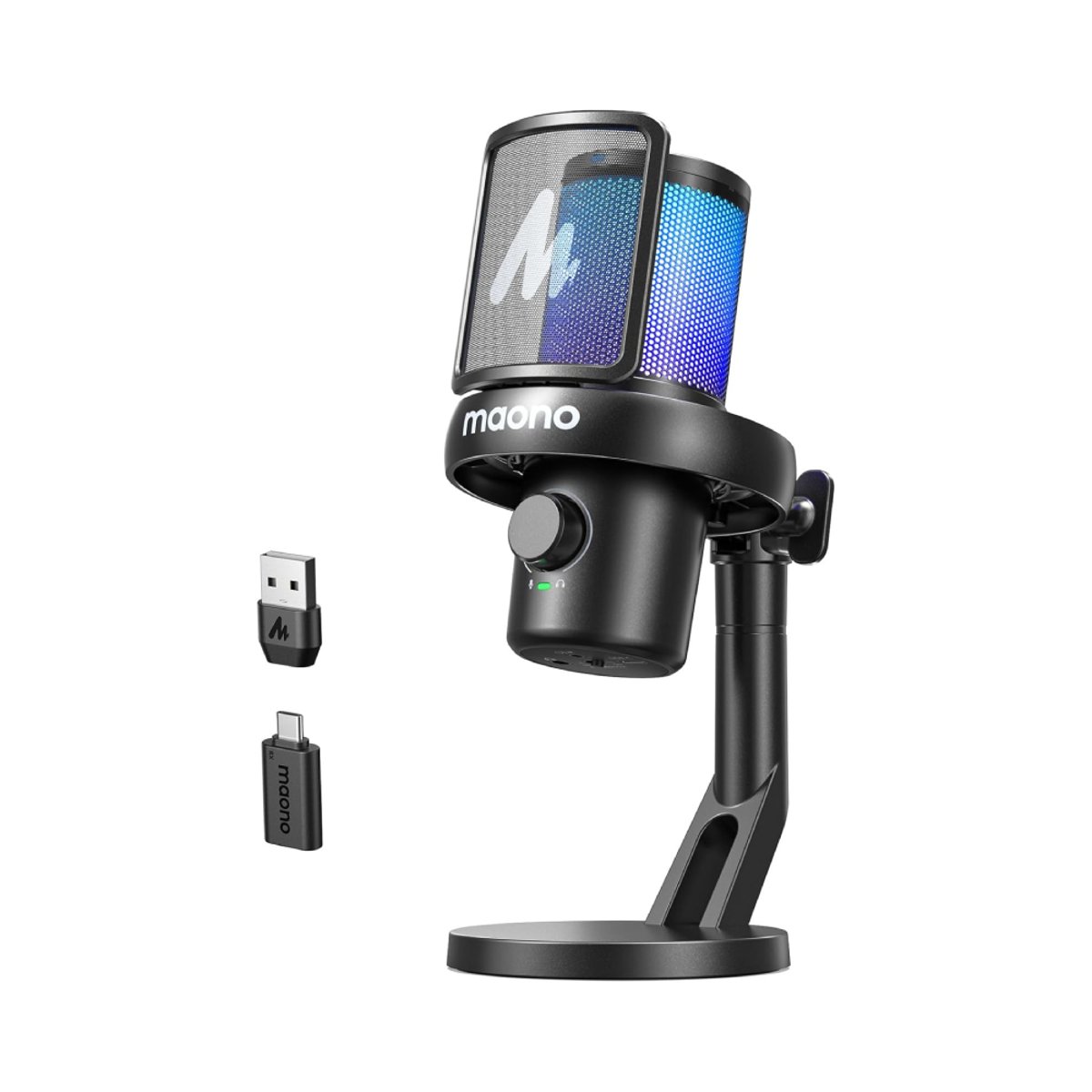 Maono DM40 Pro 降噪電容式無線麥克風(黑色)