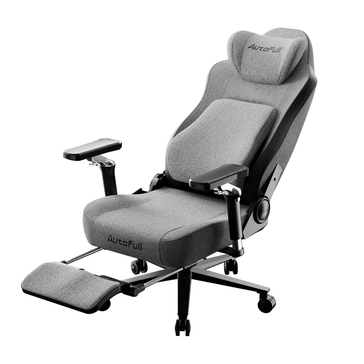 Autofull 傲風 M6系列人體工學電競椅(Pro-灰色耐貓抓-連腳托)