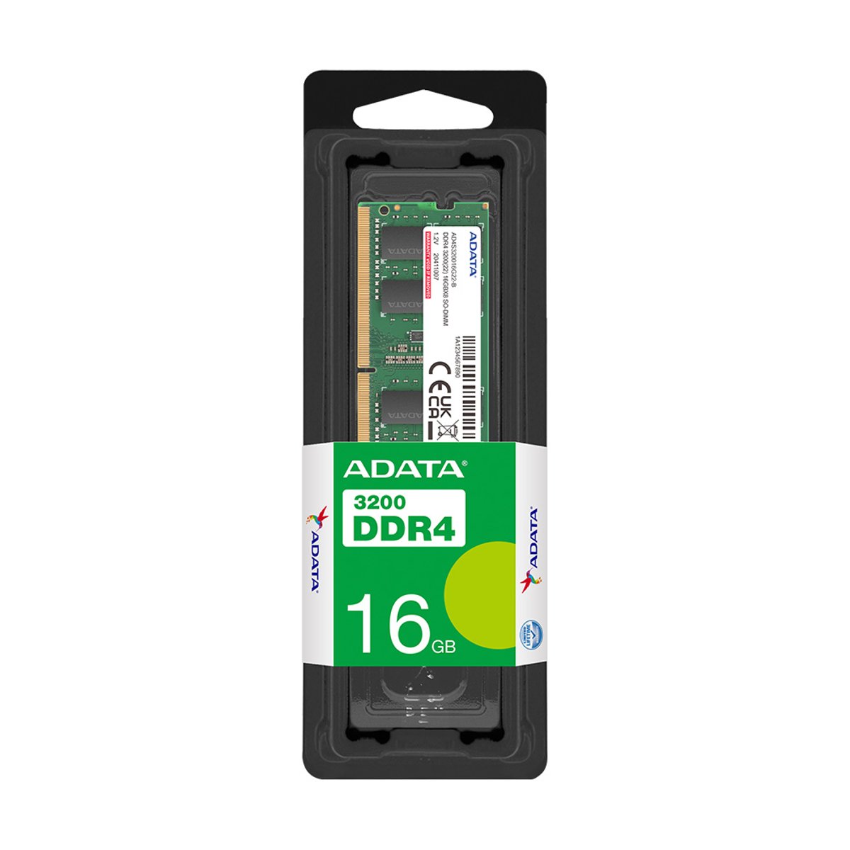 ADATA Premier Notebook D4 DDR4-3200MHz 16GB*1 CL22 SODIMM 記憶體(AD4S320016G22-SGN)