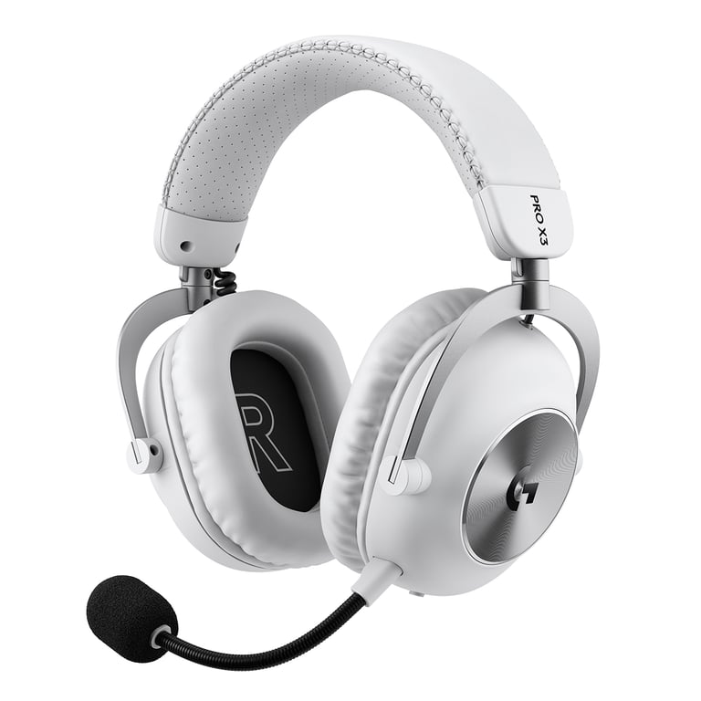 Logitech G PRO X3 LIGHTSPEED 無線電競耳機(白色)