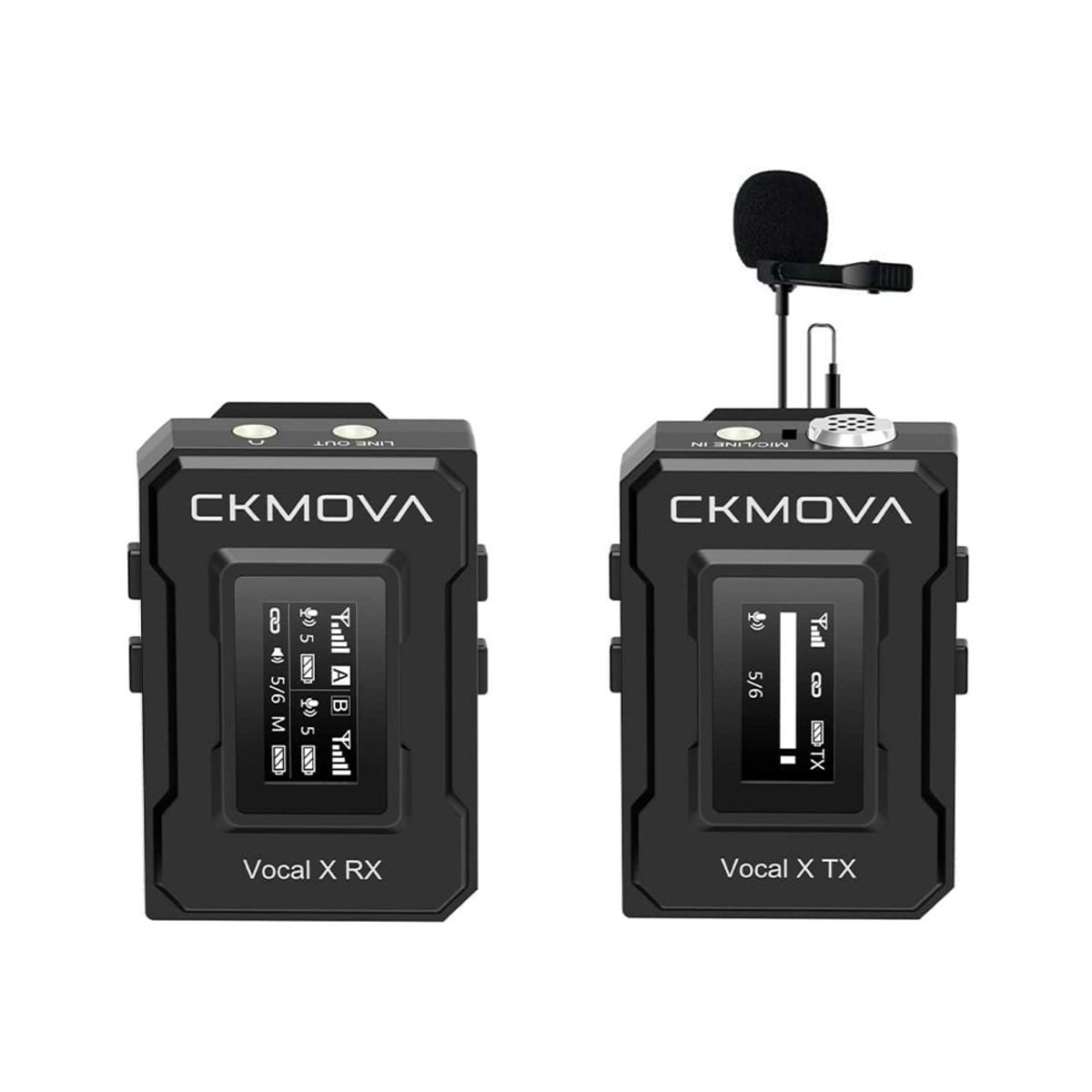 CKMOVA Vocal X V1 一對一無線麥克風系統(黑色)
