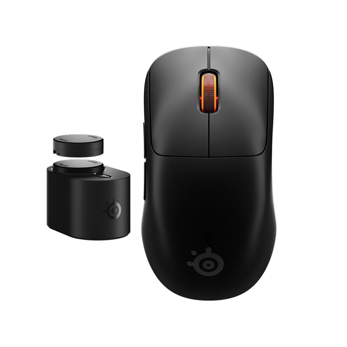 SteelSeries Sensei Pro 8kHz 雙模無線滑鼠(62625)(全尺寸-黑色)