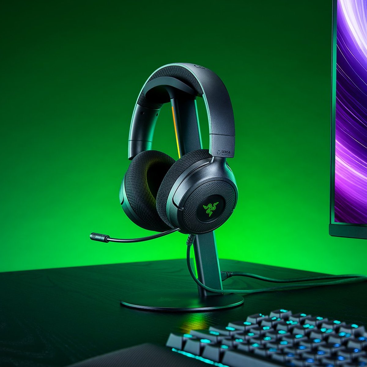 Razer Kraken V4 X Sensa HD Haptics 有線觸覺遊戲耳機