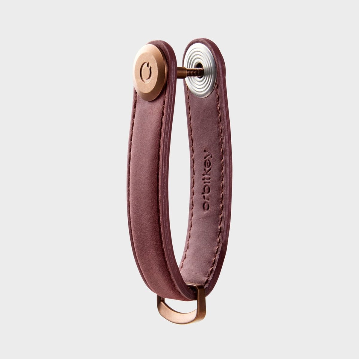 Orbitkey Crazy Horse Key Organiser 瘋馬皮鎖匙收納帶(酒紅)