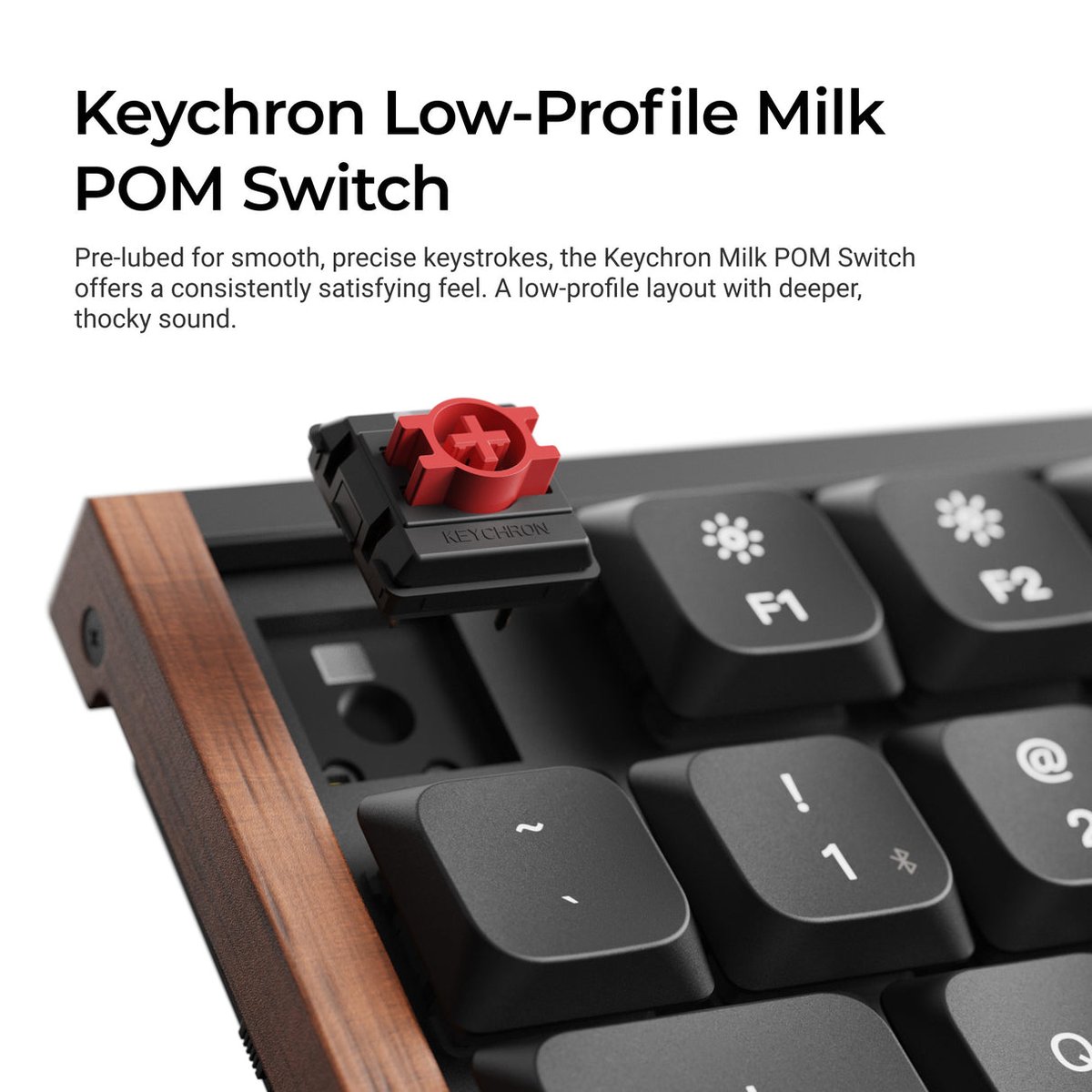 Keychron K5 Ultra (K5U-H4) 8K 無線機械鍵盤(Keychron Milk POM Switch - Banana)