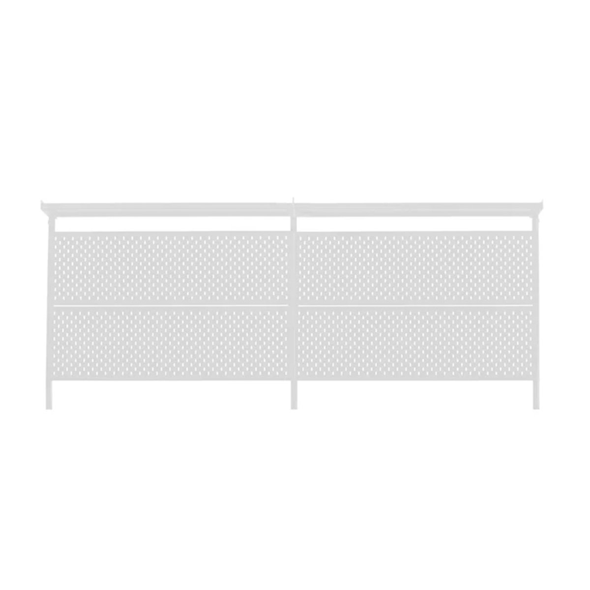 Zenox Pegboard With Top Shelf (White, 1.8M) 洞洞板層架(1.8m-白色)