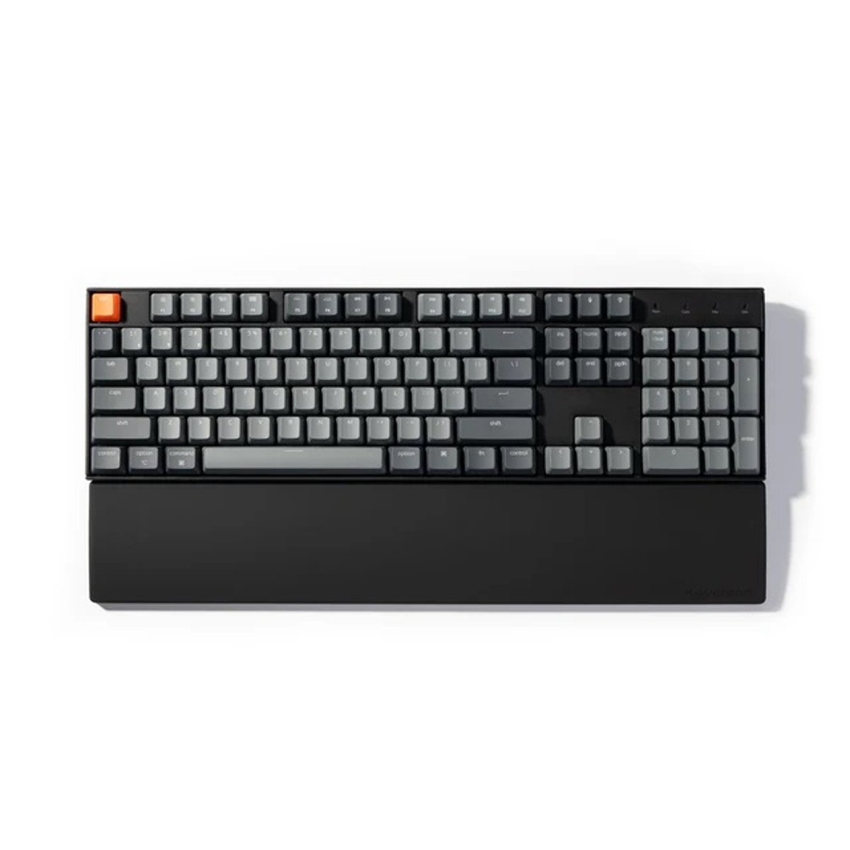 Keychron Silicone Palm Rest 矽氧樹脂手托(PR48)(K10 / C2 / C2 Pro (435mm)-黑色)