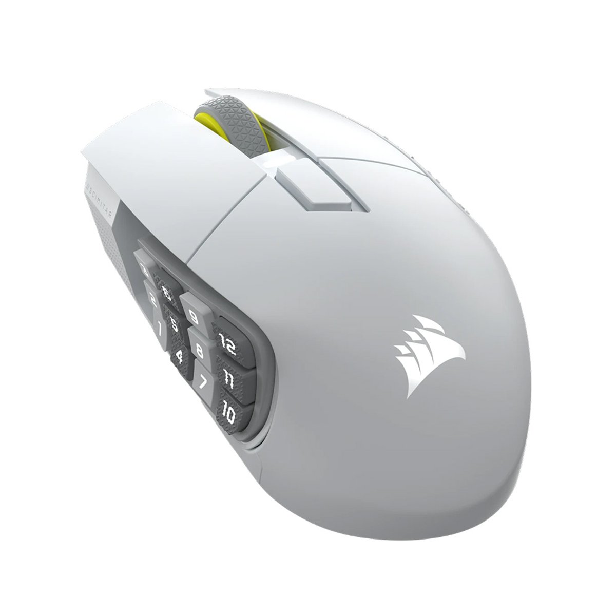 Corsair Scimitar Elite SE Wireless MMO 無線遊戲滑鼠(白色)
