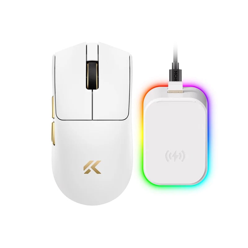 MCHOSE Official K7 V2 Ultra+ / Blue Gold MCHOSE K7 V2 Series Wireless Gaming Mouse
