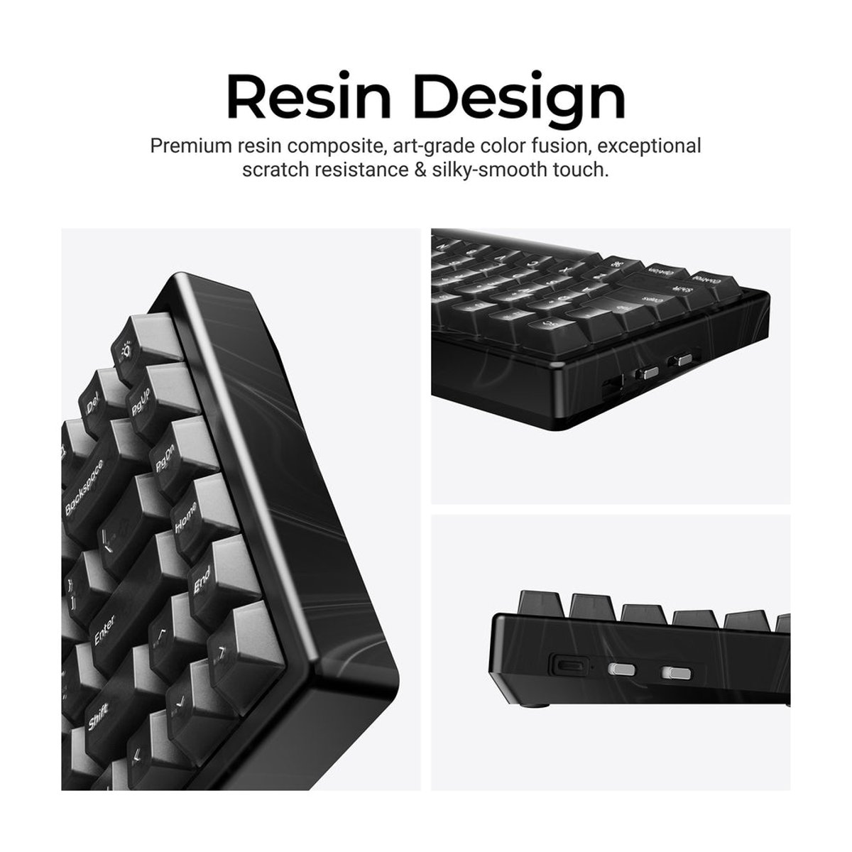 Keychron K2 HE (K2H-F1R) QMK 三模無線磁軸鍵盤(特別版-Resin Edition)