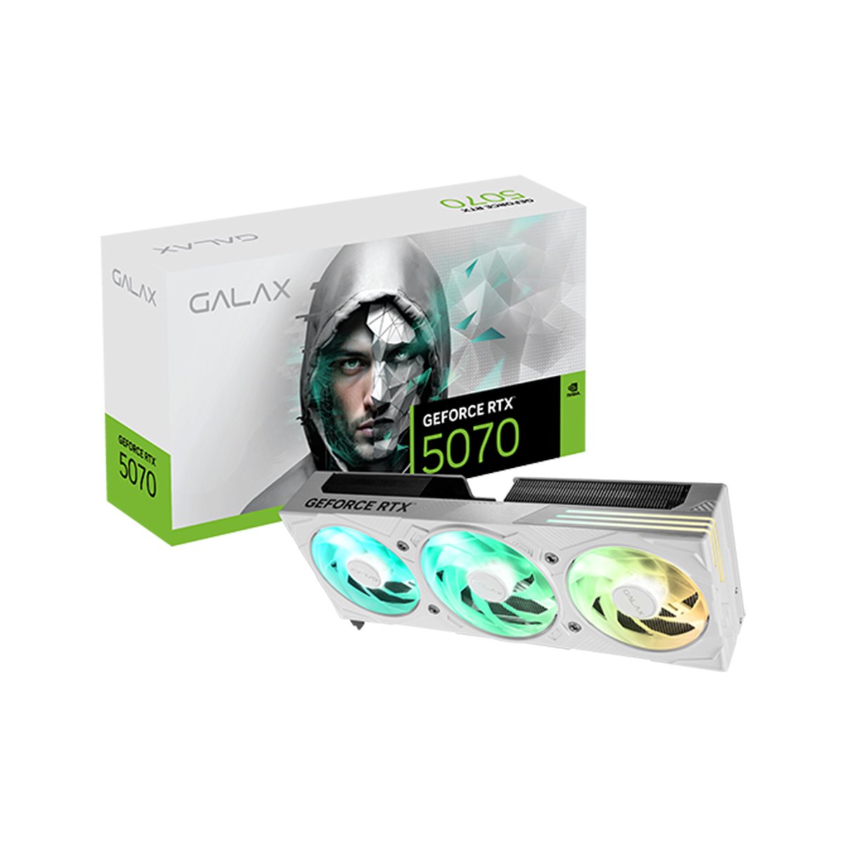 GALAX GeForce RTX5070 EX Gamer 1-Click OC White 12GB GDDR7 顯示卡