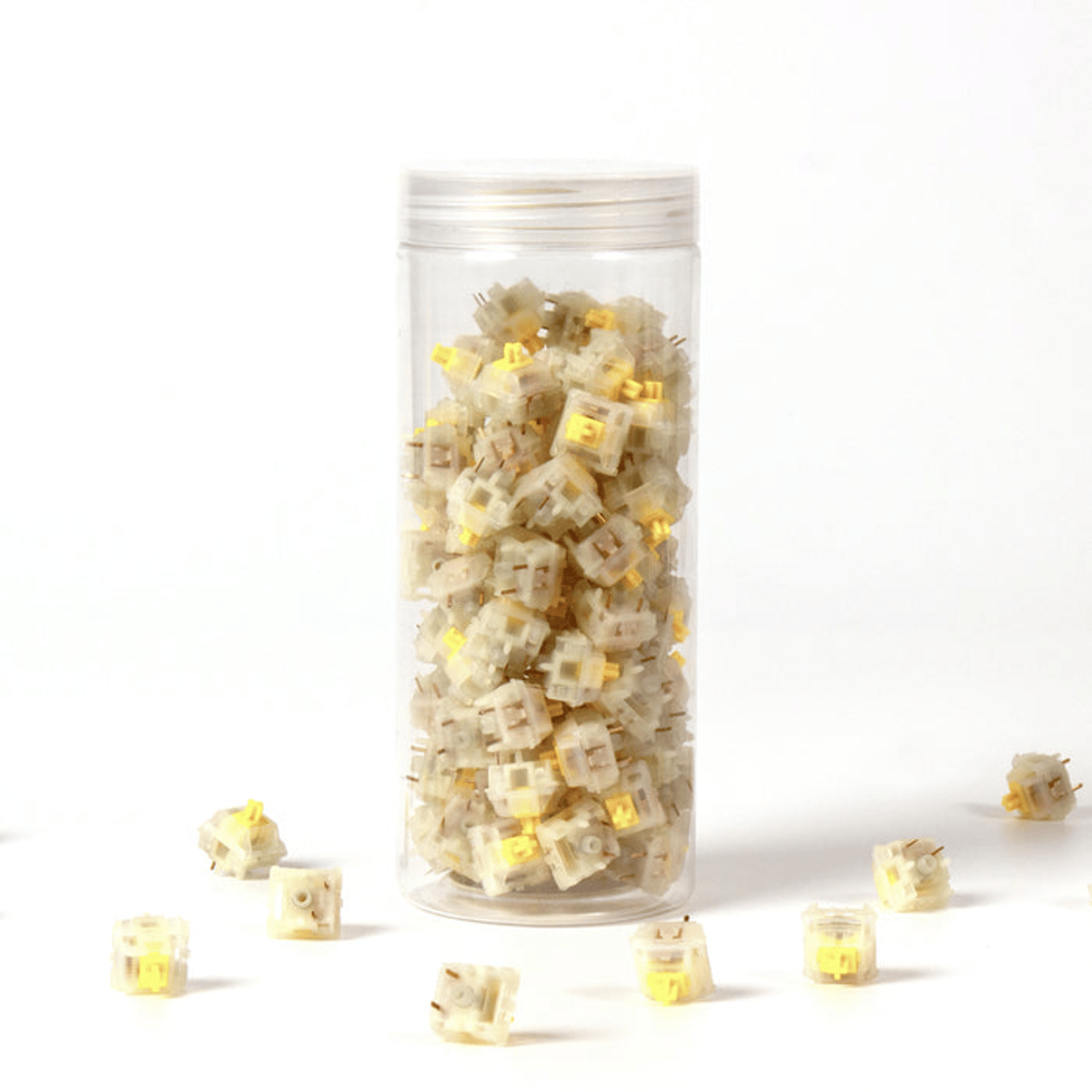 Gateron Cap V2 Milky Yellow Switch 鍵軸 Linear-50g 110粒 (G31)(Cap V2 Milky Yellow)