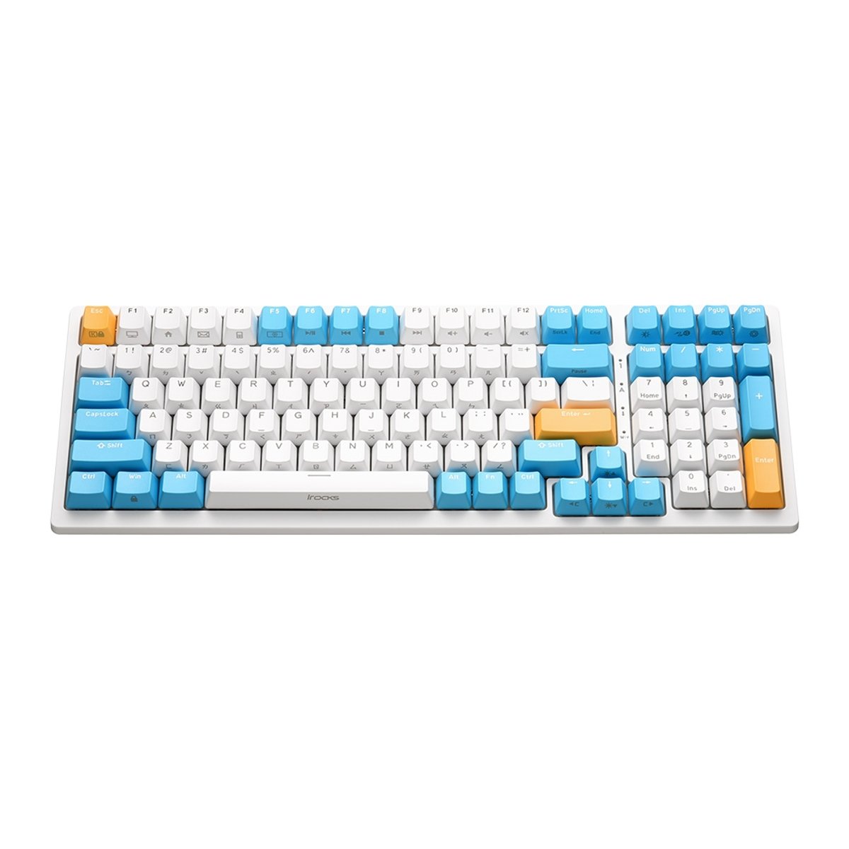 i-Rocks K86R RGB White 機械式鍵盤 白色(Gateron茶軸)