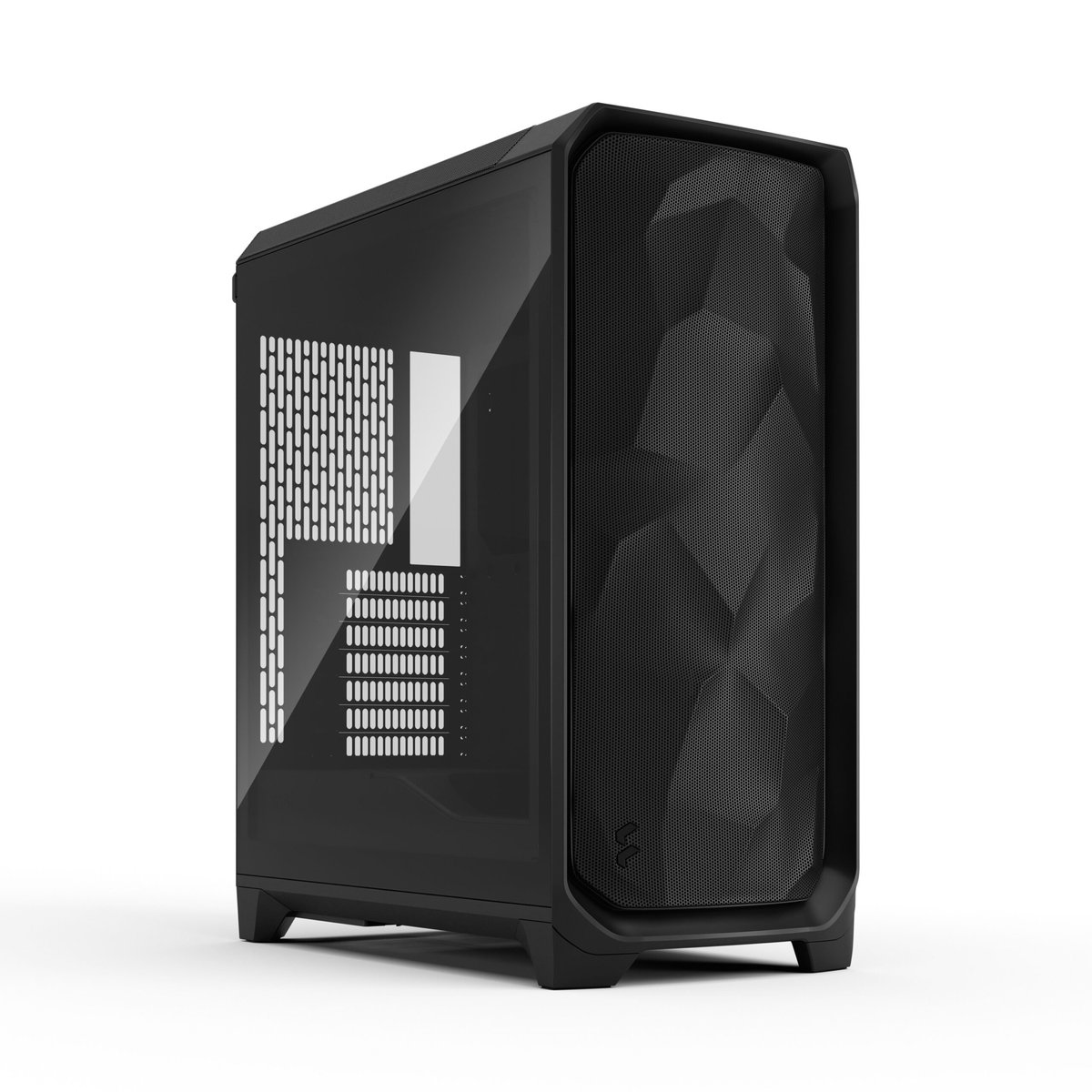 Fractal Design Meshify 3 E-ATX 機箱(FD-C-MES3A-02)(無環繞燈光-無燈風扇-黑色-暗塗層鋼化玻璃)