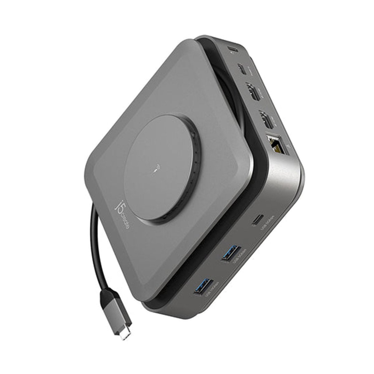 j5create JCD3199 USB-C PD3.1 雙4K無線充電多功能擴充基座
