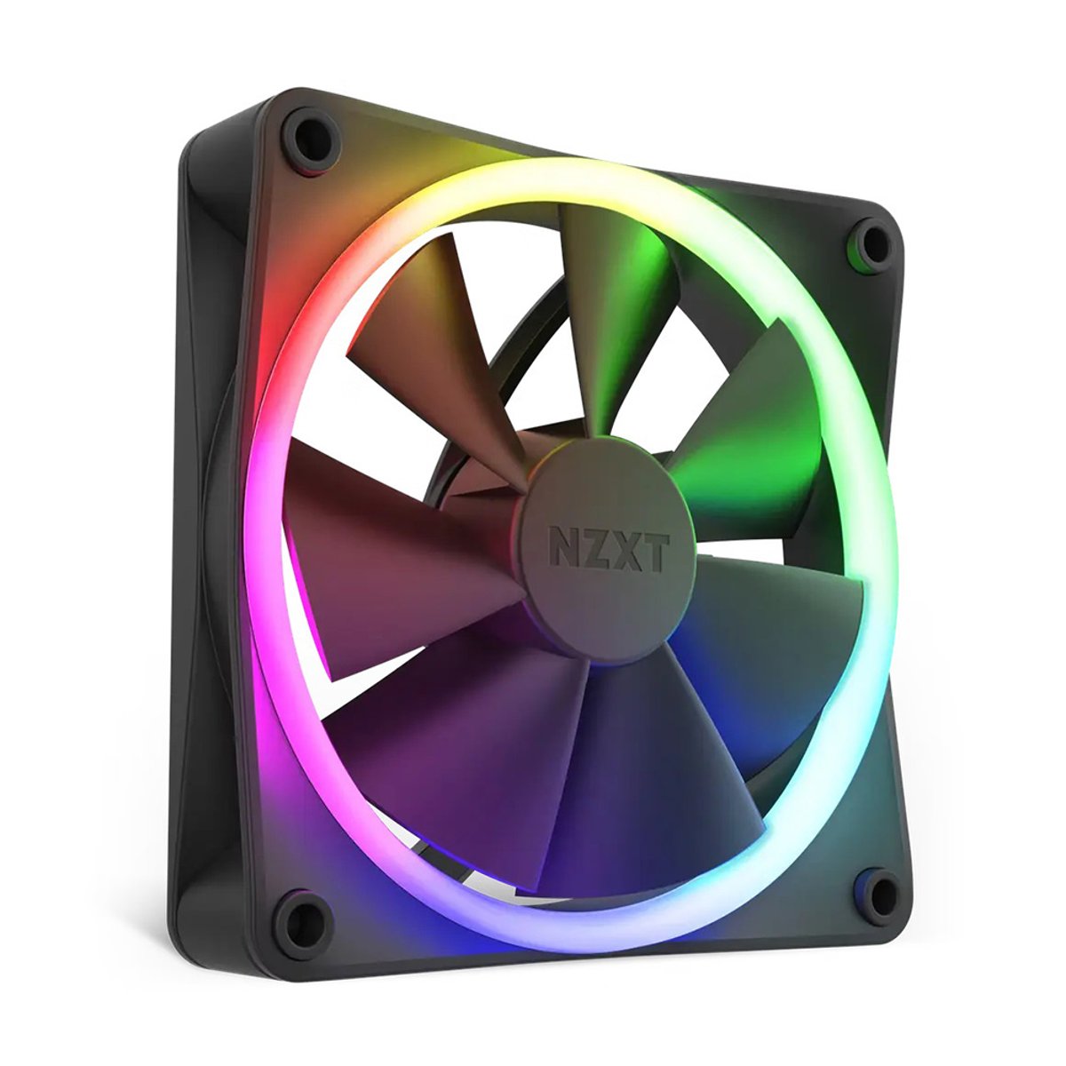 NZXT F120 RGB 120mm RGB 風扇(黑色)