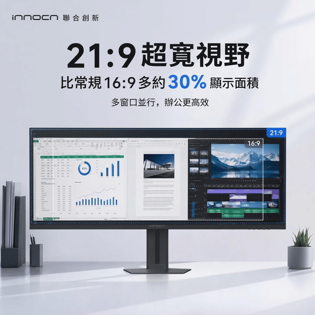 INNOCN 29C1F-L 29吋 Ultrawide FHD 21:9 120Hz IPS 顯示器