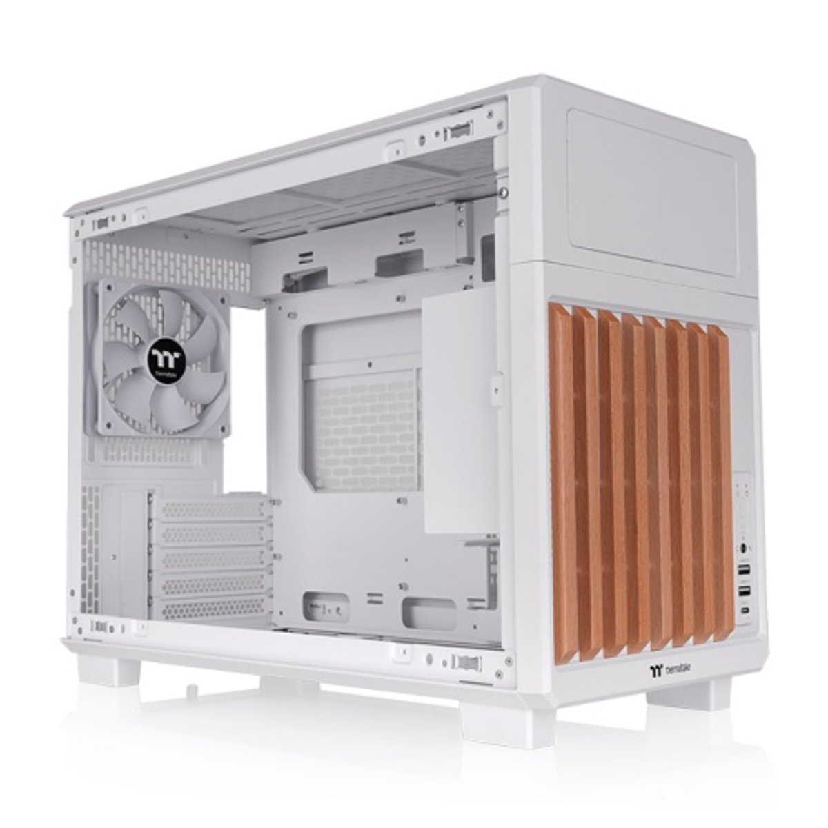 Thermaltake TR200 WS 木紋 M-ATX 機箱(白色)