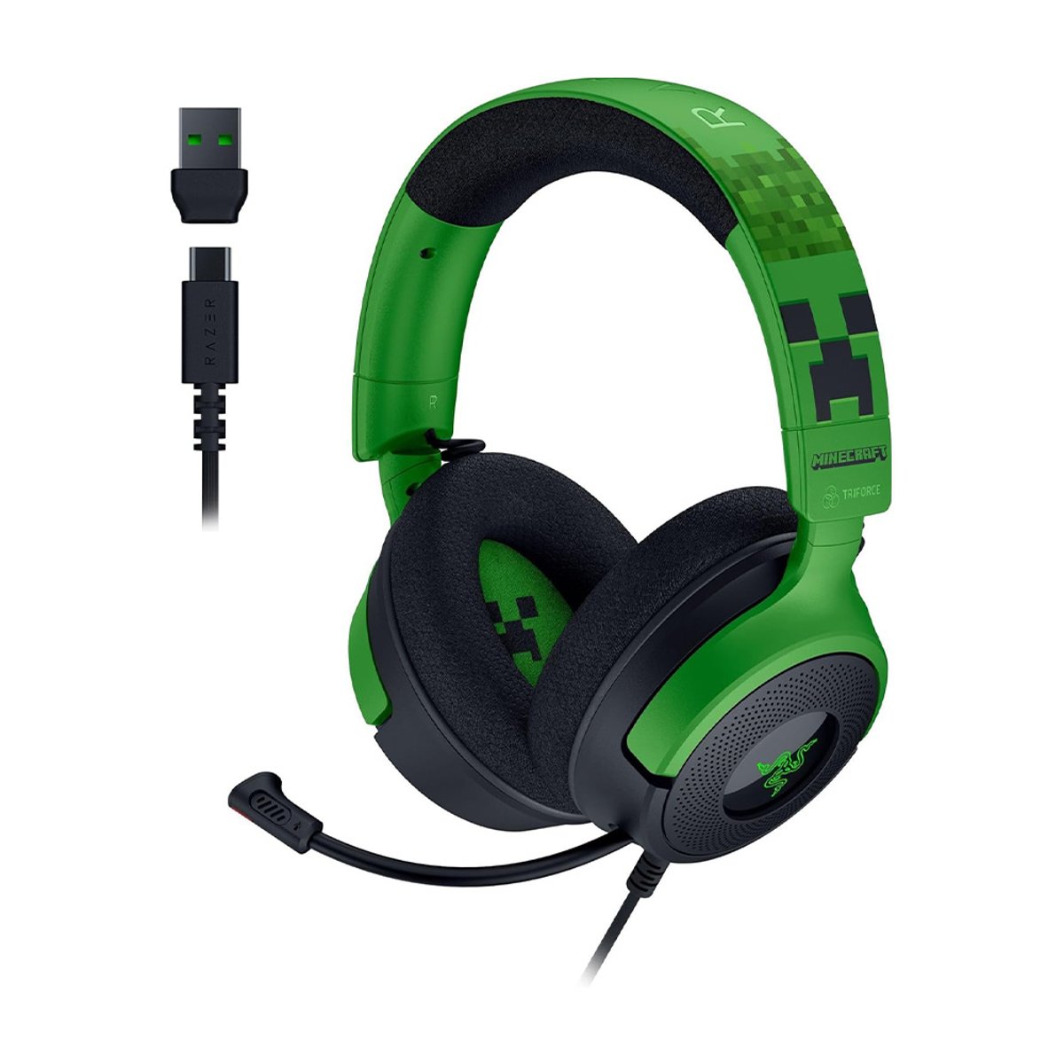Razer Kraken V4 X Wired 有線遊戲耳機(Minecraft-Minecraft特別版)