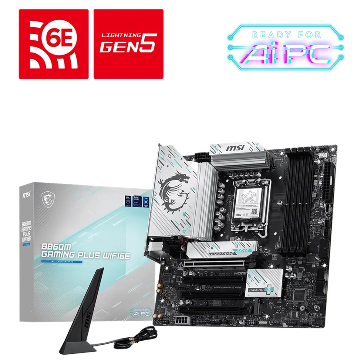 MSI B860M GAMING PLUS WIFI6E mATX主機板