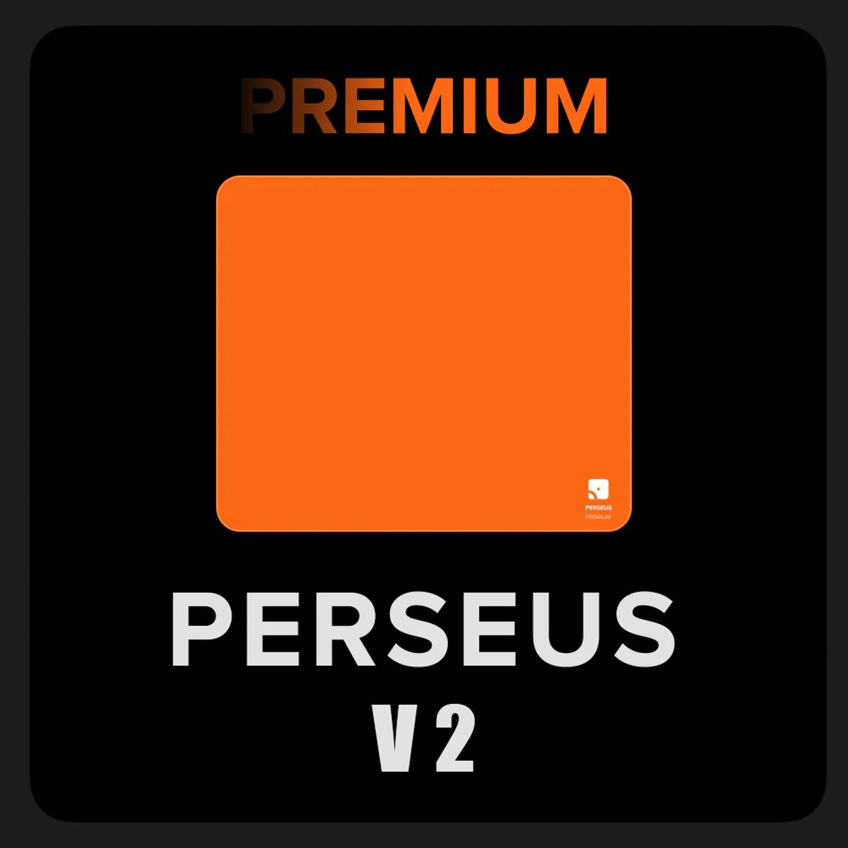 Quaoar Premium V2系列 Perseus 珀修斯 遊戲滑鼠墊(橙 - 490x420)