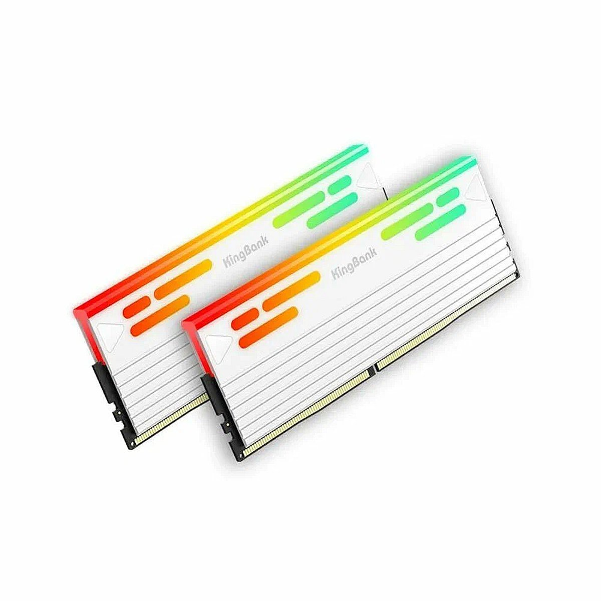 KingBank KFRW DDR5-6000MHz 32GB(16GB*2) UDIMM RGB A CL28 XMP WHITE 記憶體(K5.01.FLA5ED9501)