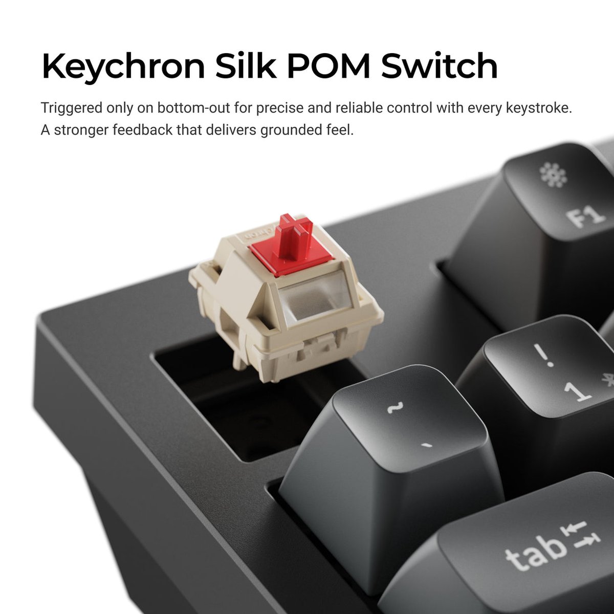 Keychron Q5 Ultra 8K (Q5U-M4) ZMK 96% 全鋁殼三模無線機械鍵盤(Keychron Silk POM 香蕉軸-黑色)