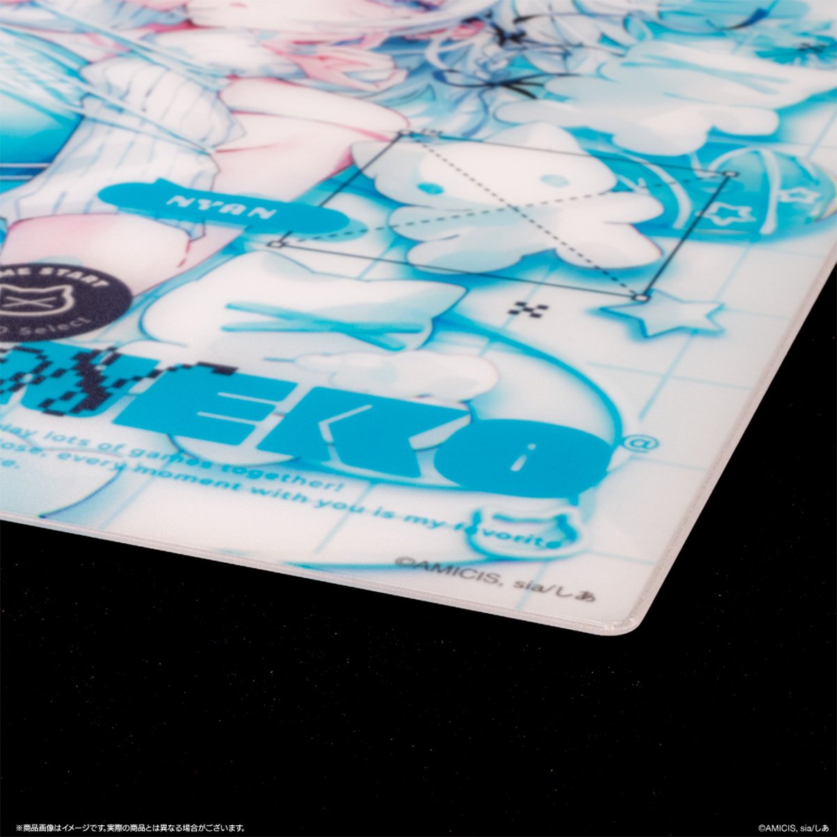 AMICIS ✕ Sia Animarium系列 Superglide V3 玻璃滑鼠墊(Neko)
