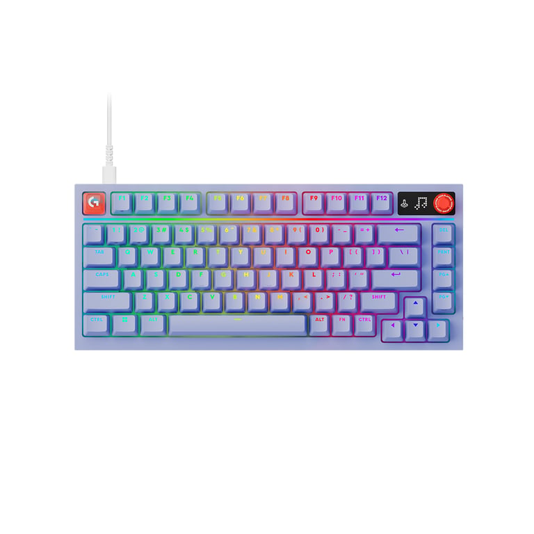 Logitech G316 X 75 8kHz 有線機械電競鍵盤(觸感軸-75-夢幻紫)