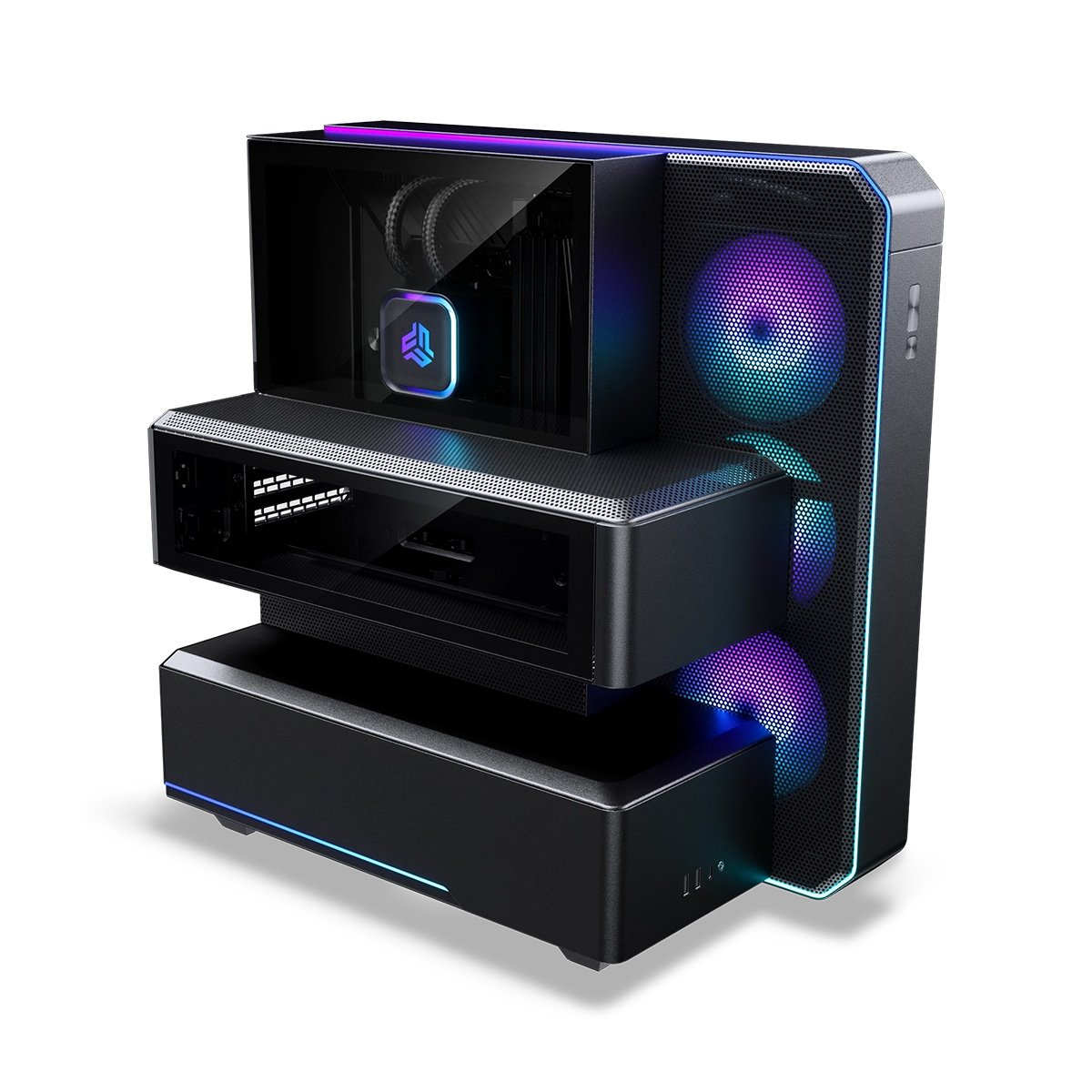 Phanteks EX5 Plus 獨立分艙 ATX機箱(連360水冷版-黑色)